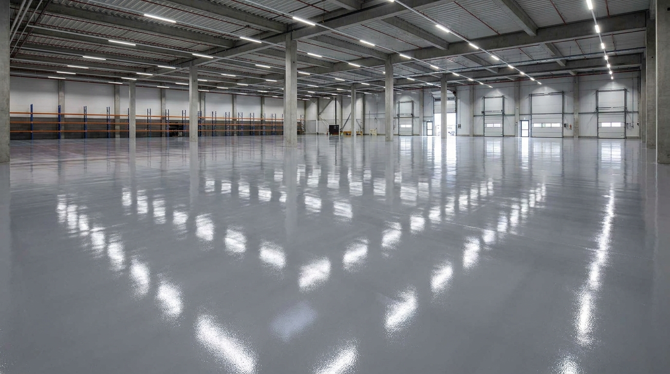 Epoxy warehouse floor